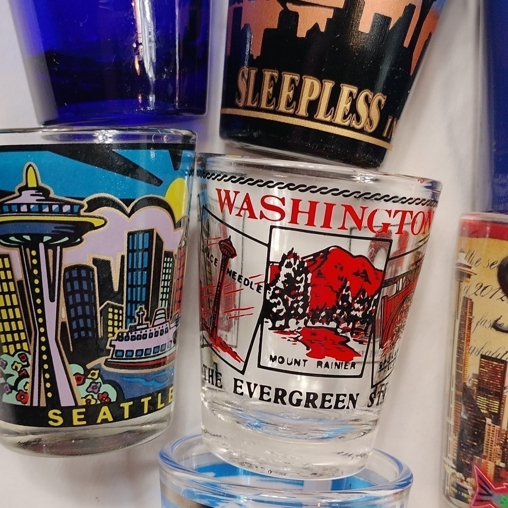 Washington State shot glasses- 7 in total - Picture 4 of 9